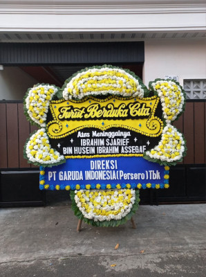 Papan Bunga Duka di Gaung